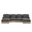 Canapé modulaire à 2 places avec 2 repose-pieds Boneless-1634218266-1634218267