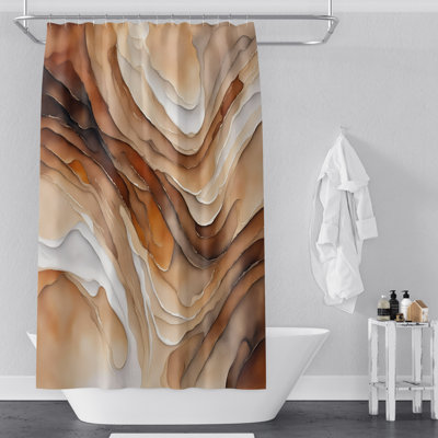 Rideau de douche abstrait Yuhas