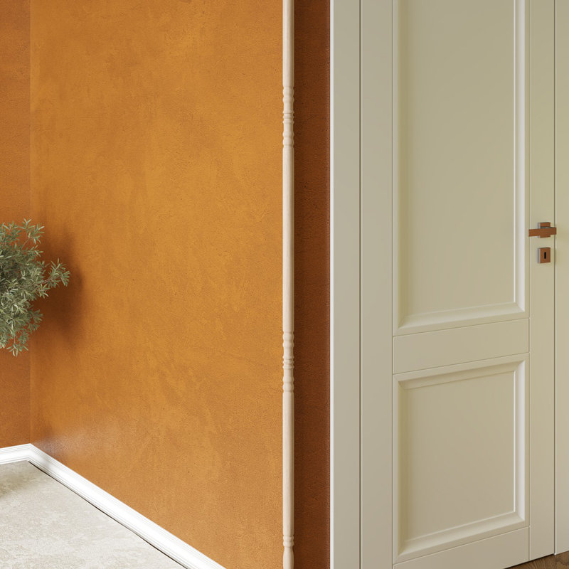 Light Beechwood Traditional Corner Guard with 90-Degree Notch