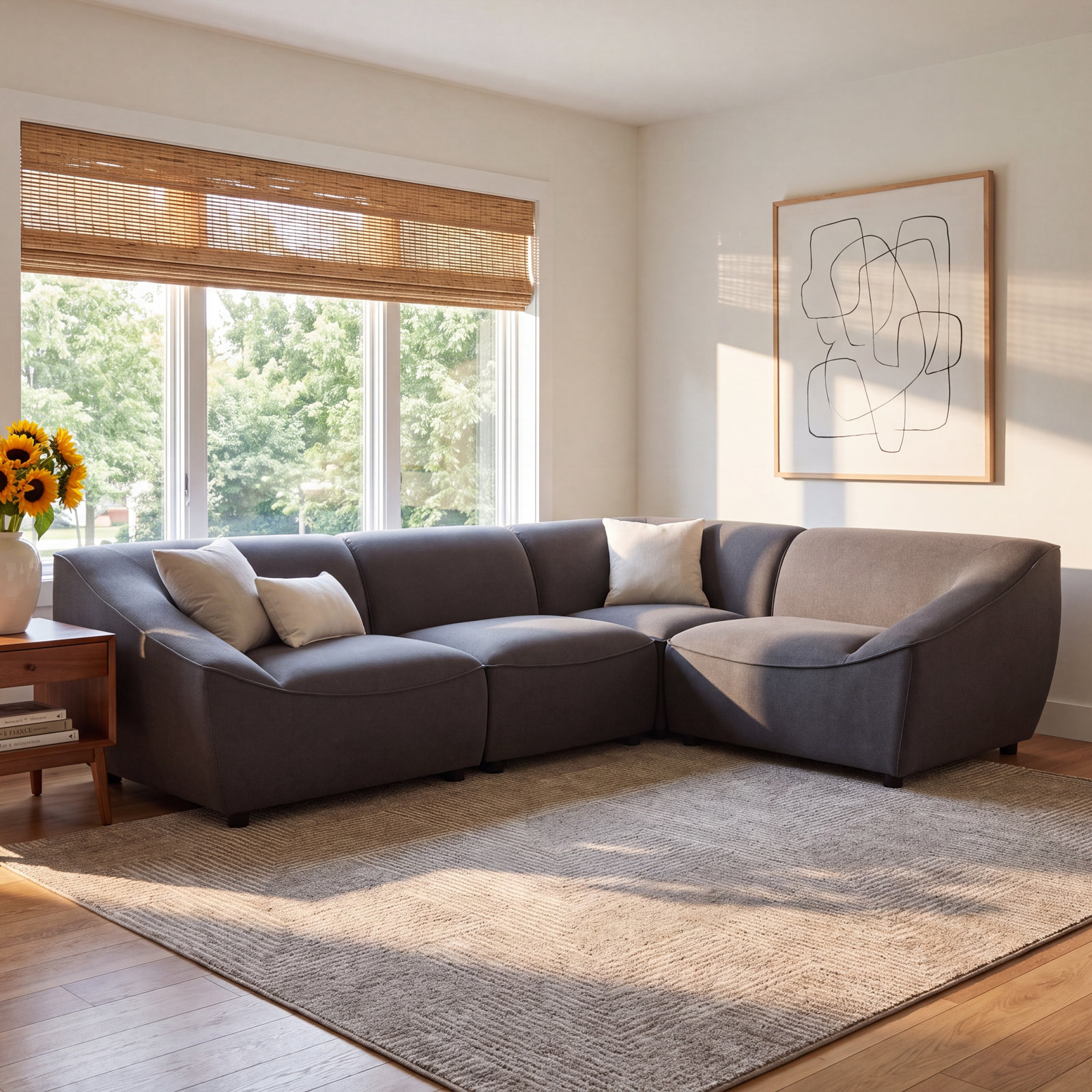 Lizzy Upholstered U-Sectional