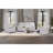 Blanche White Glider Recliner with LED Light