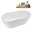 Baignoire autoportante 59 "avec drain interne Streamline-102210794