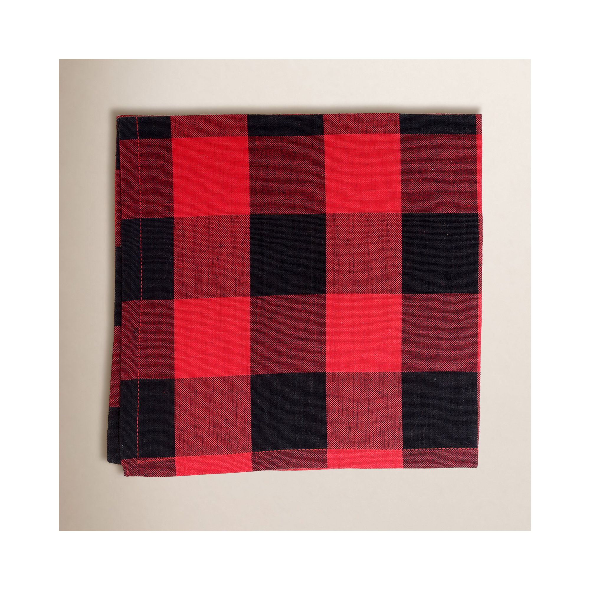 Loa 6 Piece Cotton Napkin Set, Red