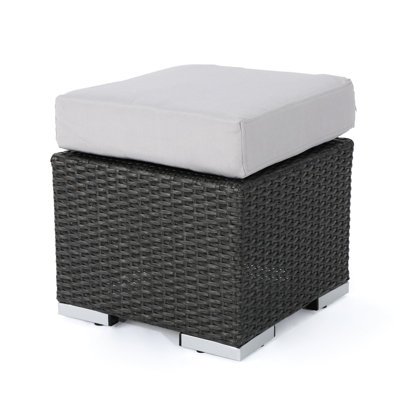 Relax Outdoors With Lounge Piece - Grey Silver, Pe +Iron, Waterproof, 16.01 In Tall Stylish Outdoor Addition Grey+Silver, & Iron, Width