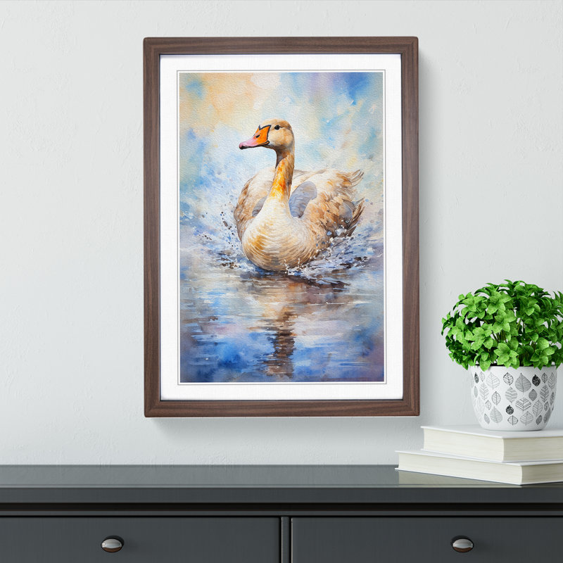 Goose Impressionism - Framed Print