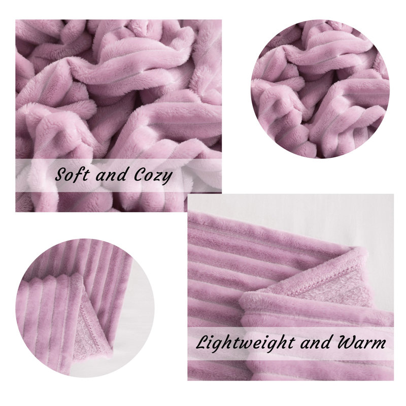 Couverture pour bébé en peluche?, Jeté, Mauve clair