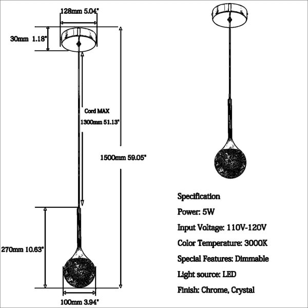 Dimensions du produit