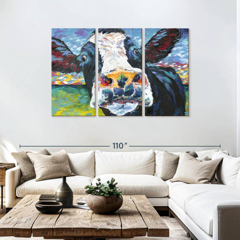Brampt Curious Cow II, 48" H x 74" W