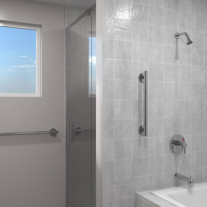 HORIZON  12 in. x 1.25 in. Grab Bar, ADA Compliant for Bath and Shower Safety (500 lb. Capacity) in Polished Chrome, 12