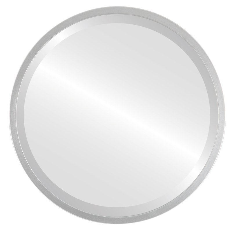Miroir d'appoint Campblin, H 15,12 po x l 15,12 po, Jet argenté