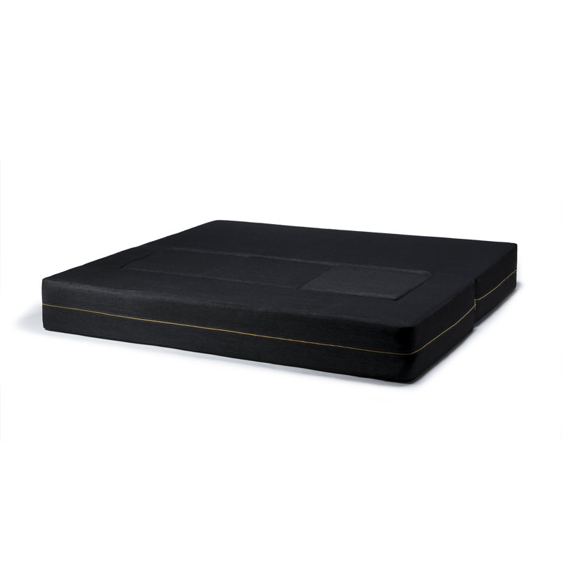 Shontae 84 " Upholstered Futon, Black