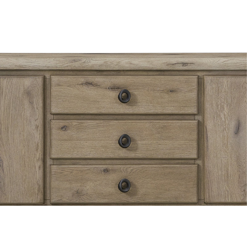English Knotty Oak 84" Console