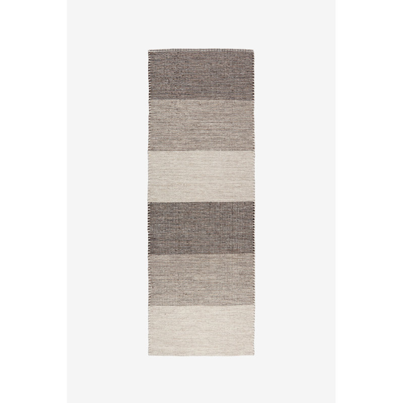 Ayanne Striped Wool Hand Woven 80cm X 240cm Area Rug