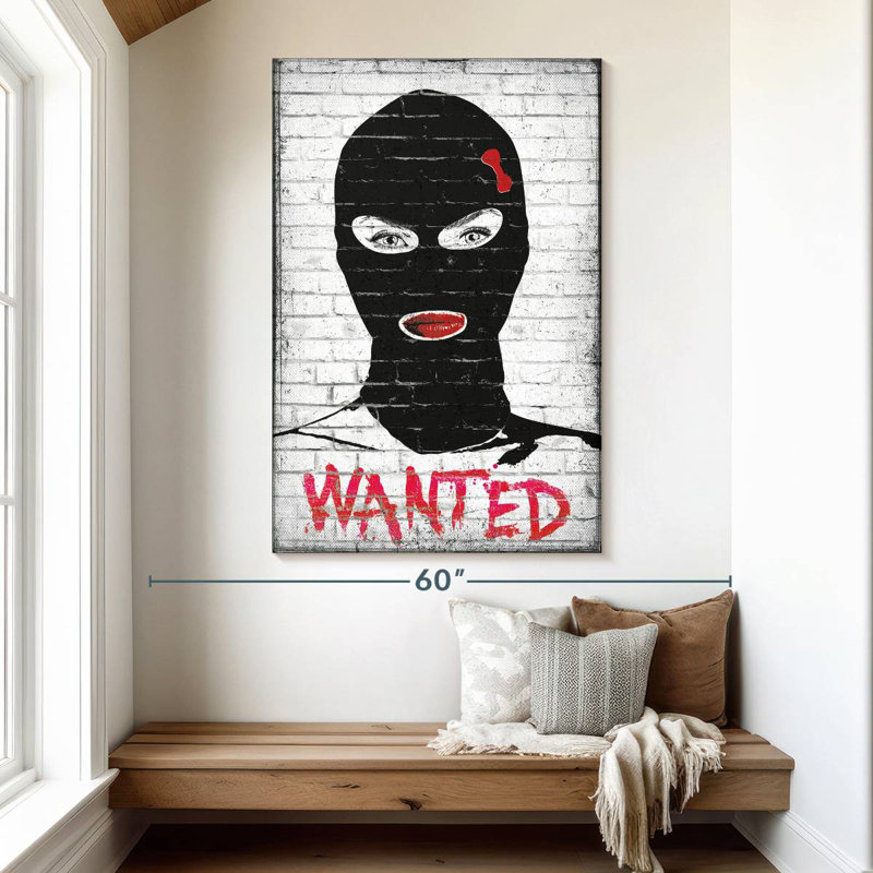 Wanted Chic Robber, 51" H x 34" W