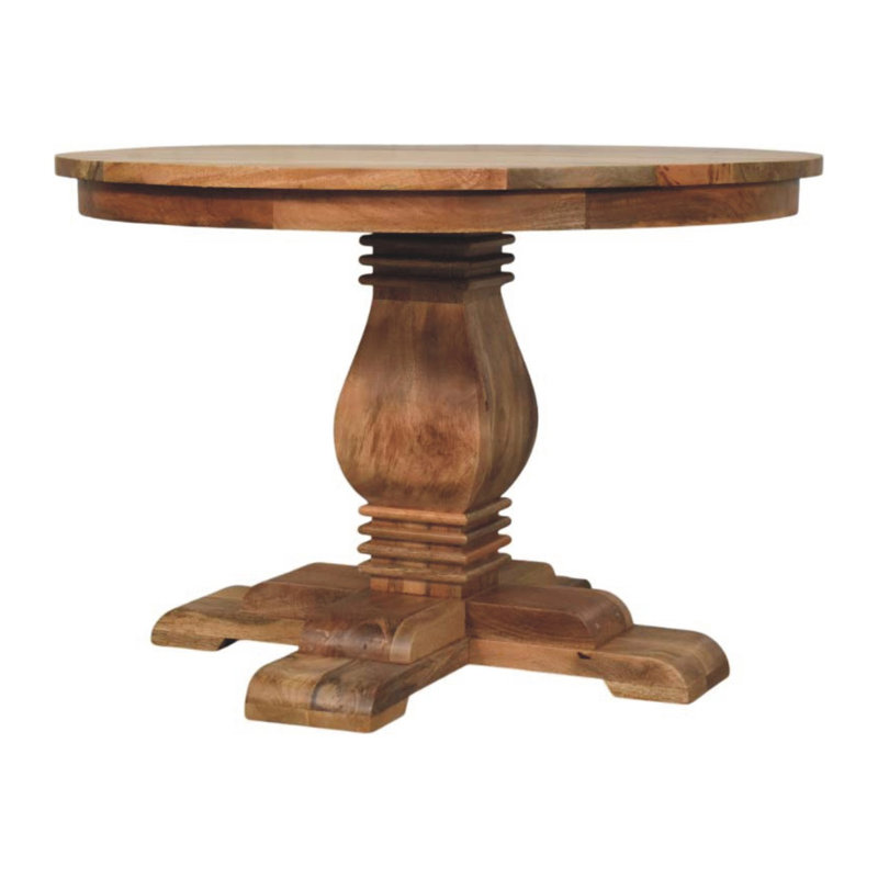 Round Solid Wood Dining Table