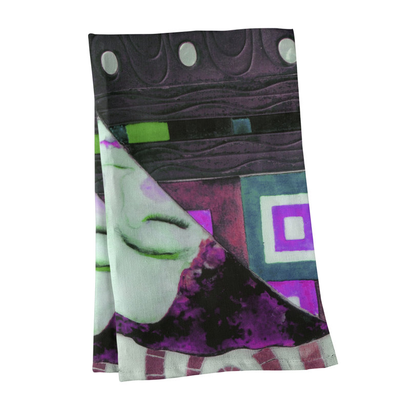 Serviette de thé Magaw, Polyester sergé, Rose