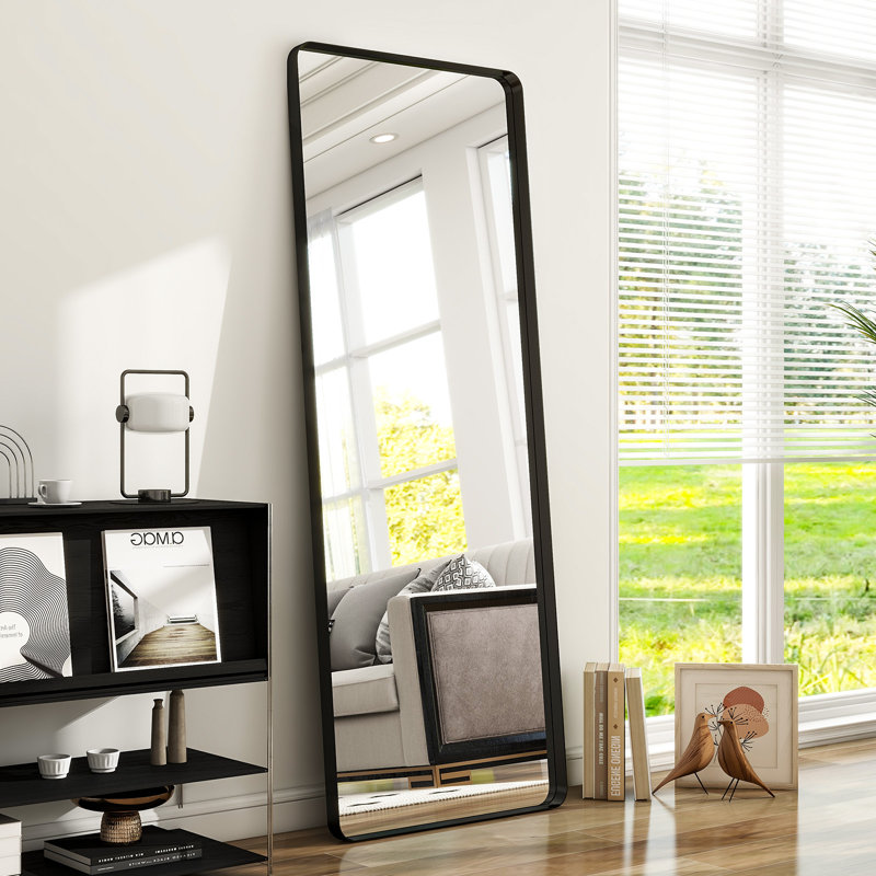 Miroir Avitaj, Noir, H 23,4 po x l 70,2 po x P 1,36 po