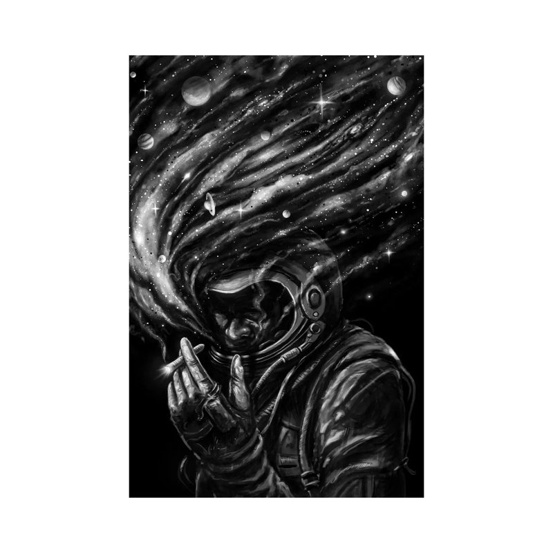 Space Joint - Wrapped Canvas Print, 20.32 cm H x 30.48 cm W