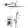 Complete 12" High Pressure Shower System with Rough in-Valve