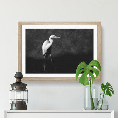 Stork Bird - Picture Frame Graphic Art Print