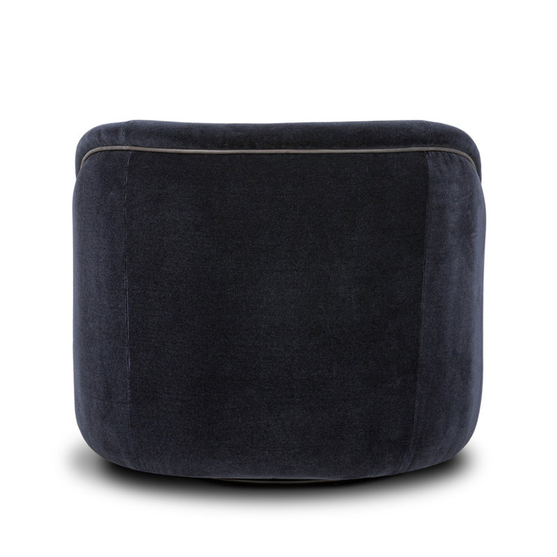 Laurrey Swivel Chair-Monte Navy, Monte Navy Rayon/Viscose/Wool