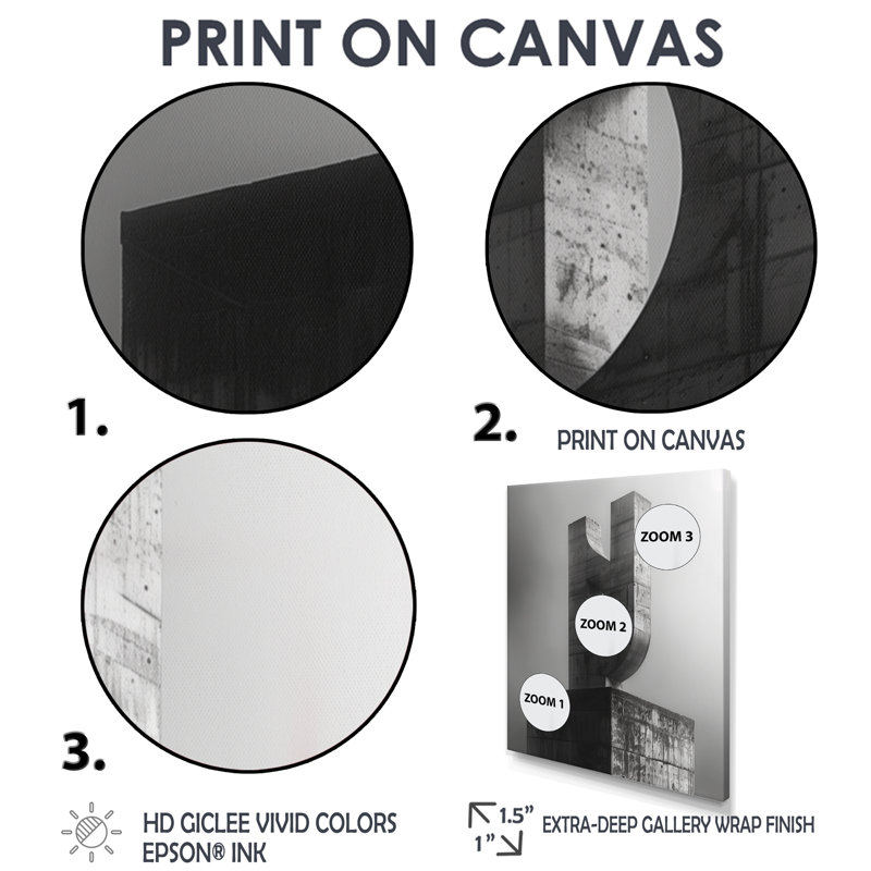 Monochromes architecturaux d'art III, reproduction d'art mural, H 30 po x l 40 po, Cadre flottant noir