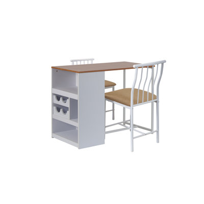 Mahvesh Compact Kitchen Island Dining Set