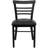 Prompton Three-Slat Ladder Back Metal Restaurant Chair-208113640