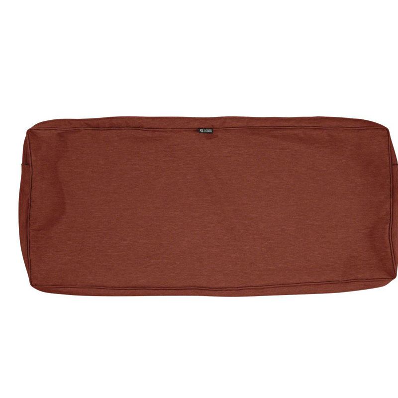 Pina Outdoor 3'' Bench Cushion Cover, 3" H X 48" W x 18" D, Henna Red