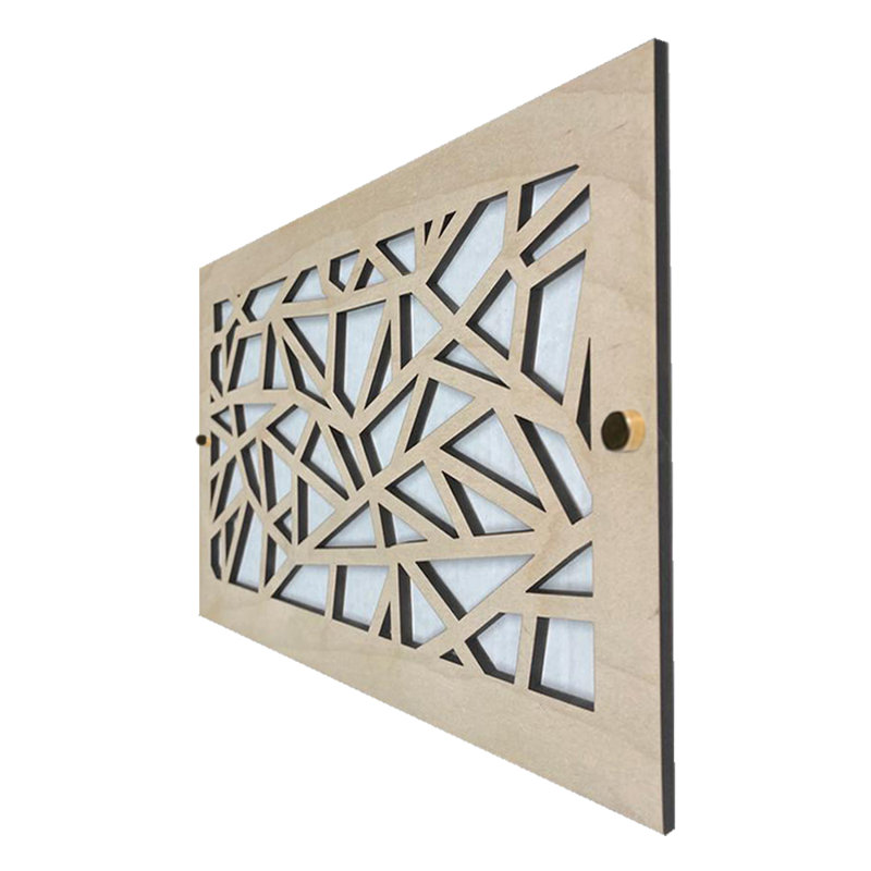 Registres de plafond et de mur Stellar Air avec vis en laiton - 8 x 8 (ouverture de conduit) - 10 x 10 au total - Triangle