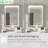 20 In. W X 28 In. H Rectangular Iron Medicine Cabinet With Mirror, Dimmable Flowing Lights, Defogger, Outlet & Usb-1883757166-1880068388-1881999392
