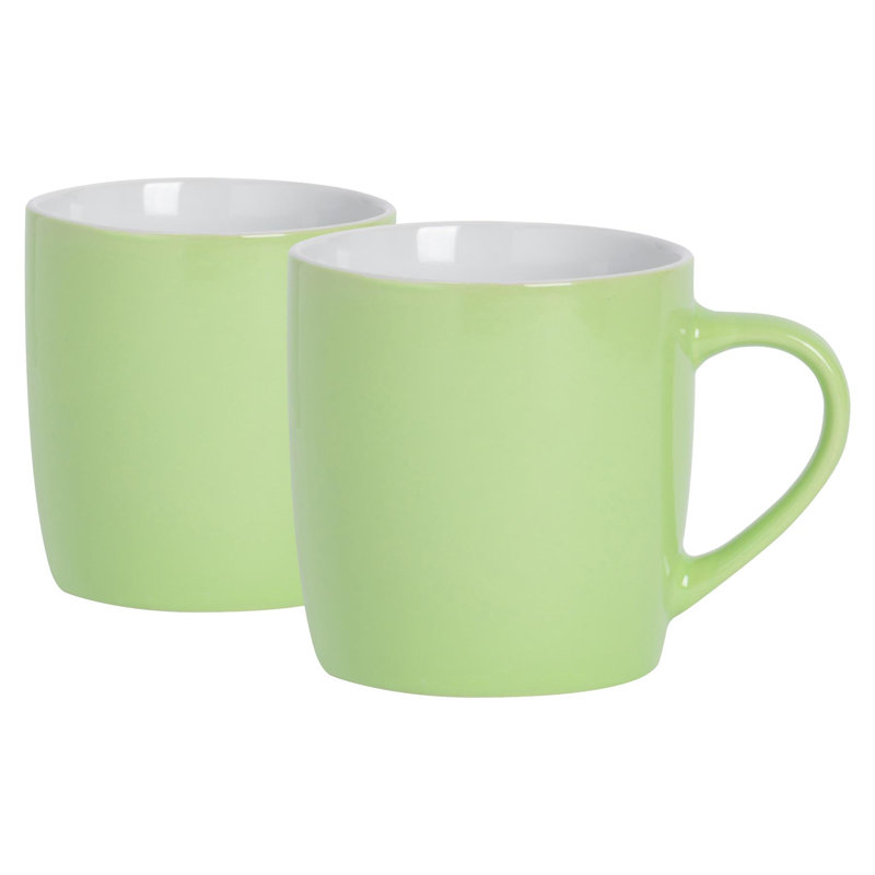 Argon Tableware - Coloured Coffee Mugs, Green