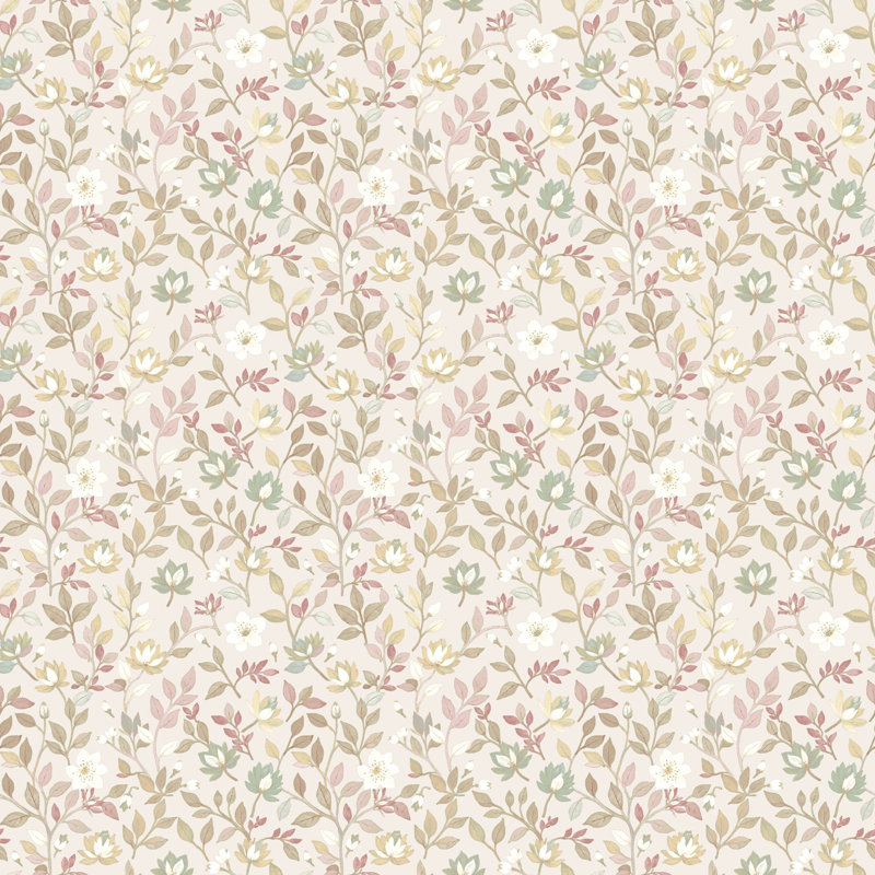 Blooming Garden Collection Tino Garden Wallpaper Roll, Green