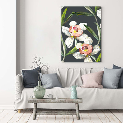 Floral Pattern - Wrapped Canvas Print
