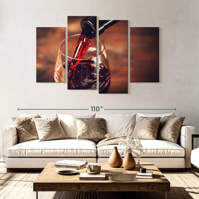 Red Wine Tasting, 54" H x 84" W