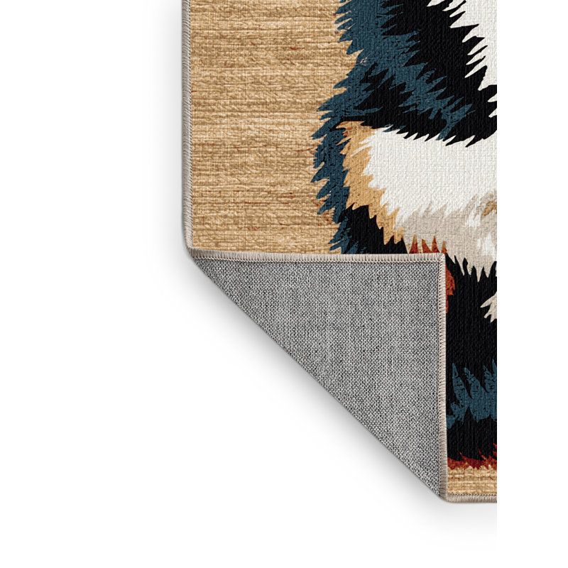  Tapis lavable chien chanteur de Nouvelle-Guinée, Tapis de couloir 2 pi x 5 pi