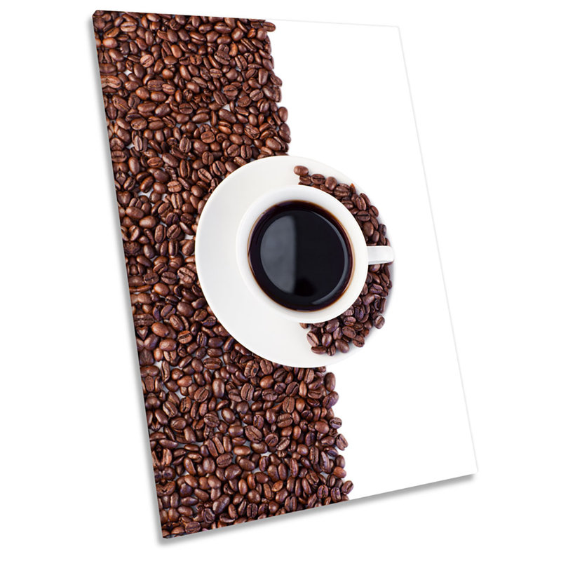 Coffee Cup Kitchen Beans - Wrapped Canvas Print, 91.4cm H x 61cm W