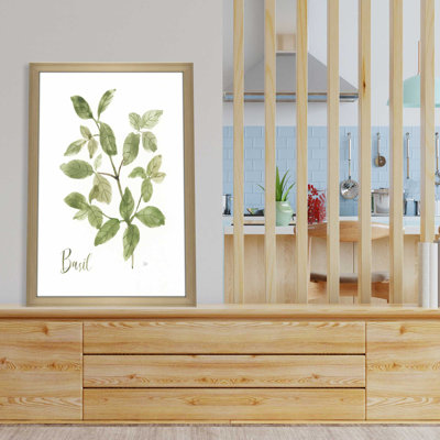 Herbe et basilic - Peinture