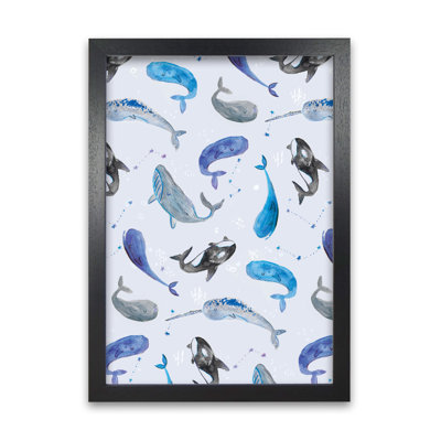 Whales Repeat Patterm by Laura Irwin - Print