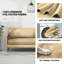 Housse pour canapé-lit réversible en tissu de polyester réversible avec fermeture à glissière 3 côtés-87758521-96484516