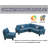 4-piece Calico Sectional Sofa-1758475679