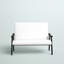 Causeuse avec accoudoirs en similicuir 46,75 po-1887112394-1887112393