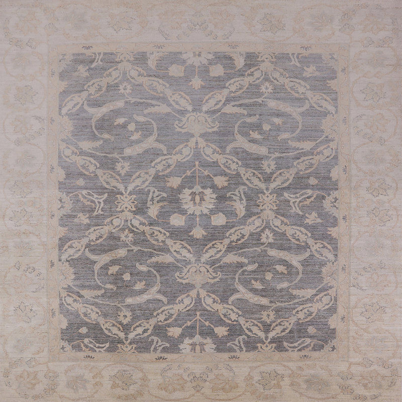 Tapis oriental gris Bowmanville, Carré 6 pi