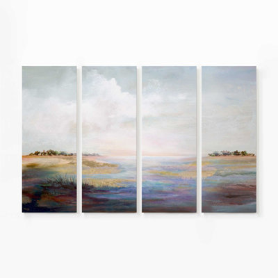 Rêverie chuchotante | Impression sur toile 4 panneaux
