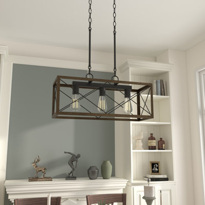 Remon 3 - Light Dimmable Kitchen Island Rectangle/Square Chandelier
