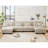 Chenille Cloud Couch Sofa with Ottoman-405481813-405481810-418573846