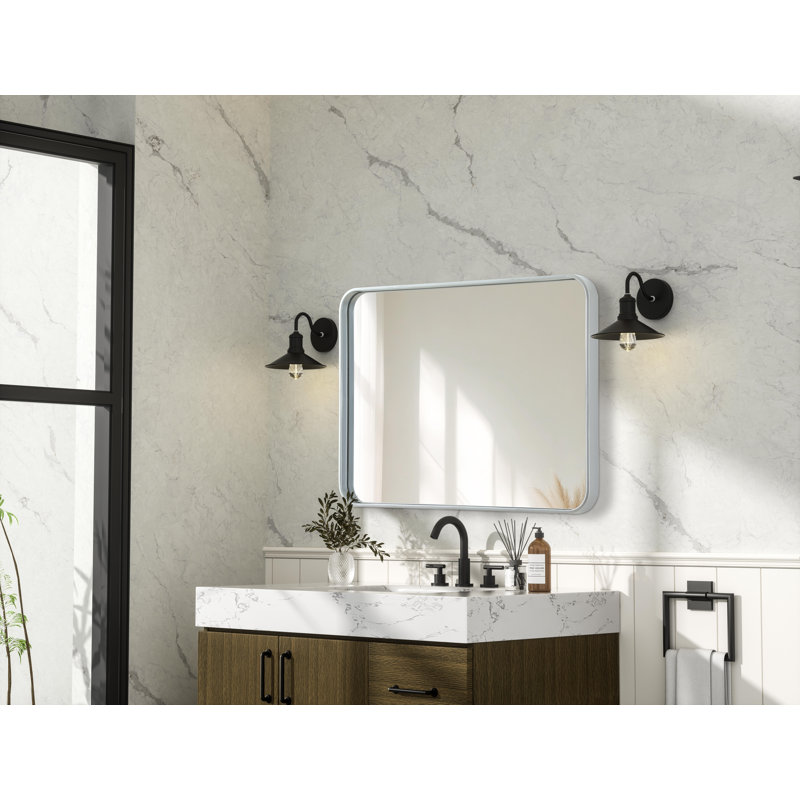 Miroir Erath, Argent argent, 32 po x 24 po