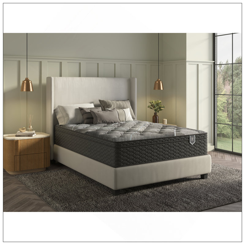 Restonic Comfort Care Hybrid Restful Nights Euro Top Plush, Très grand californien