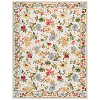 Chelsea Hand Hooked Wool Floral Rug