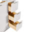 Base de meuble-lavabo décalée gauche en bois massif 36 po Haun-115860452